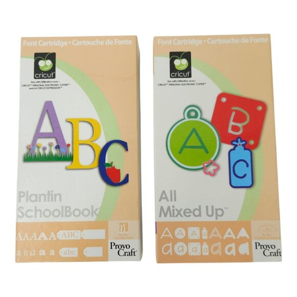 Cricut Provo Craft Cartridge Plantin Schoolbook All Mixed Up Link Status Unknown - Picture 1 of 11